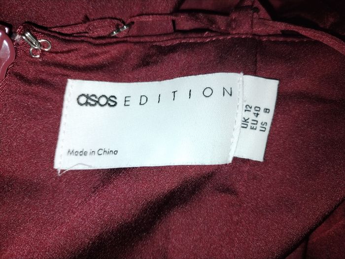 Robe cérémonie pourpre ASOS - photo numéro 3