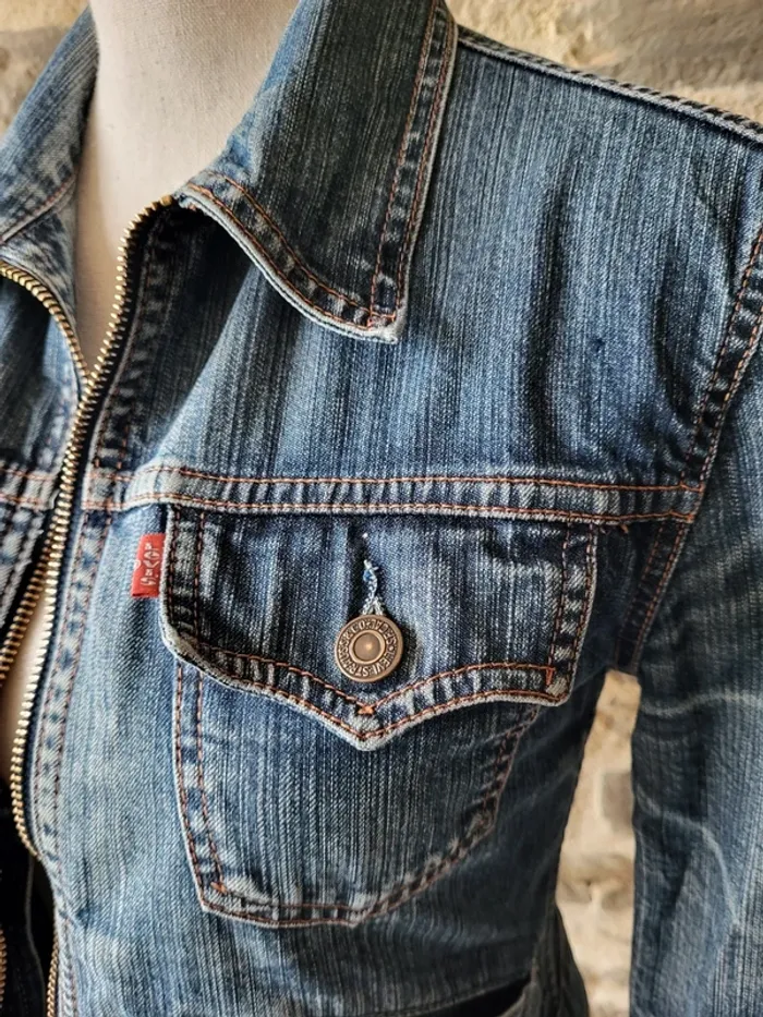 Veste en jean Levi's bleue Taille S - photo numéro 4