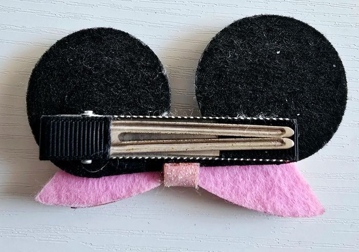 Grosse barrettes Minnie - photo numéro 2
