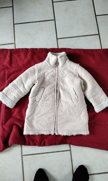 Manteau  ,style  peau  de  mouton  ,intérieur molletonné  ,Children  Everywzar  Tex , 3 ans