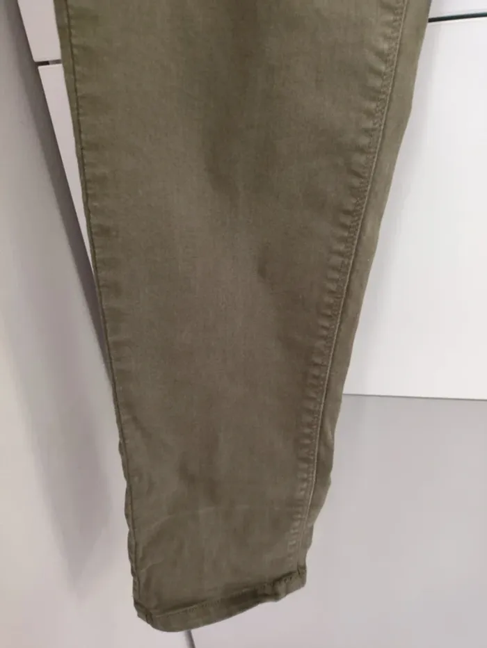 Pantalon skinny kaki femme T42 – coupe droite ajustée - photo numéro 6