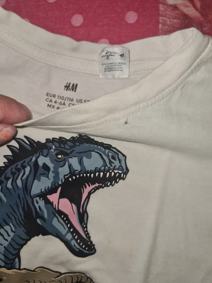 Lot de 3 tee-shirt jurassic world 5/6 ans H&M - photo numéro 5