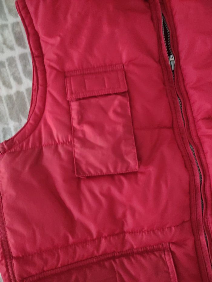 Doudoune gilet sans manches rouge poches Sol's taille L 40 - photo numéro 3