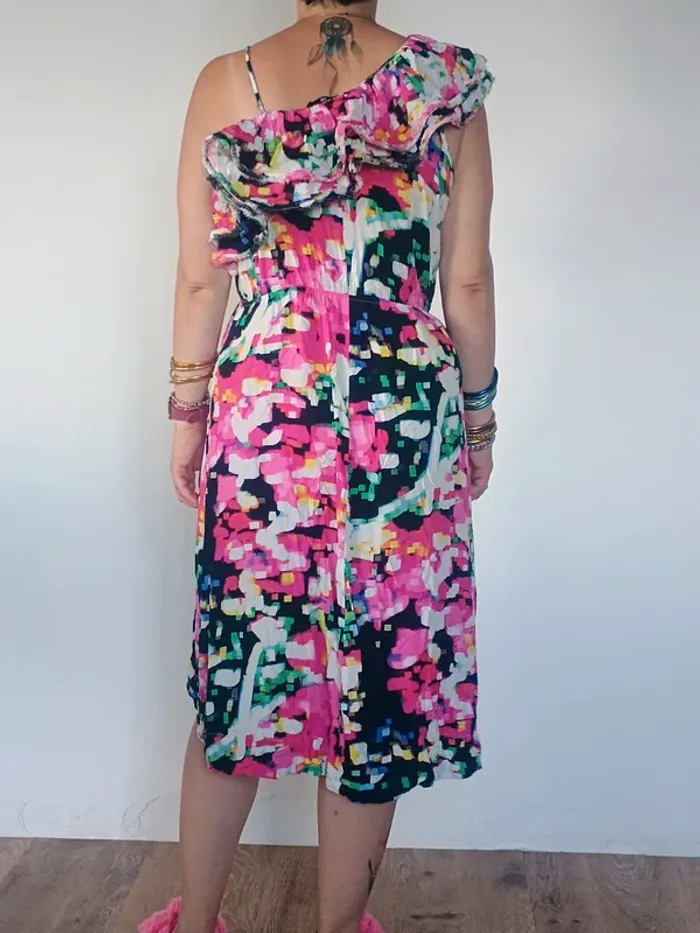 Robe longue H&M multicolore ete - photo numéro 3