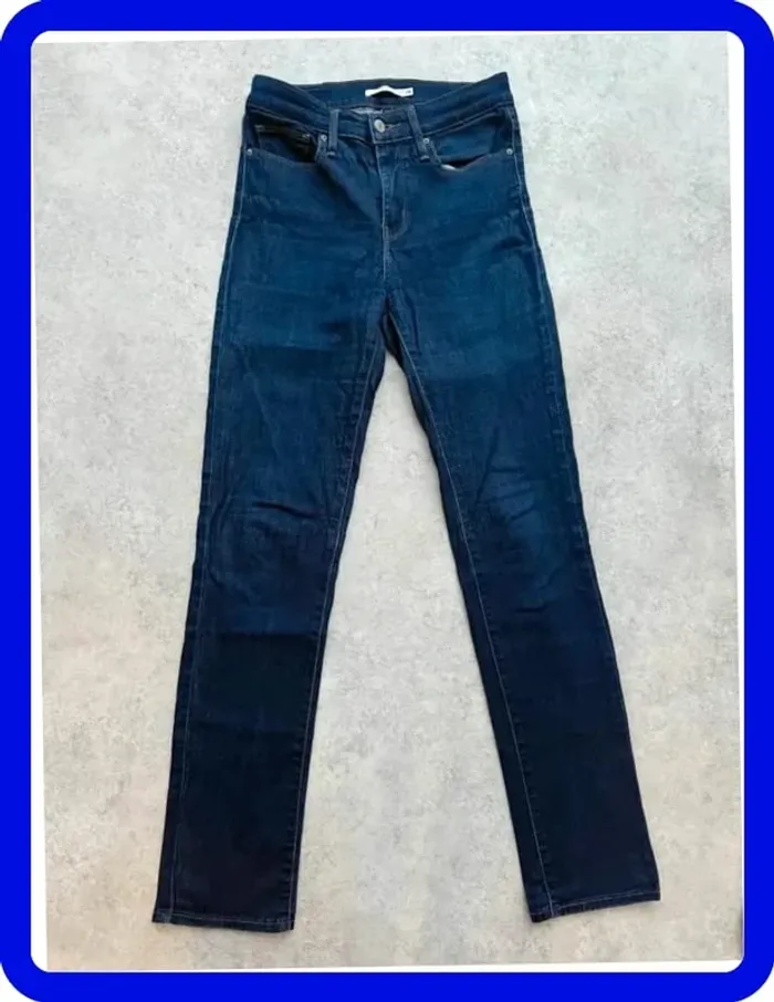 Jeans Levi's W28 FR38 L32 coupe skinny bleu Femme woen pan546b - photo numéro 3