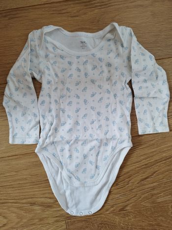 Body manches longues blanc et bleu Tex - 3 ans