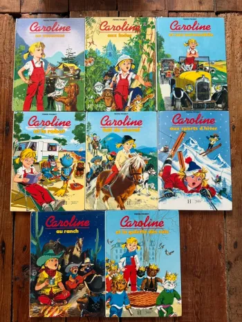 État bon - Blanc vintage - Lot de 8 livres bd albums Caroline Pierre Probst