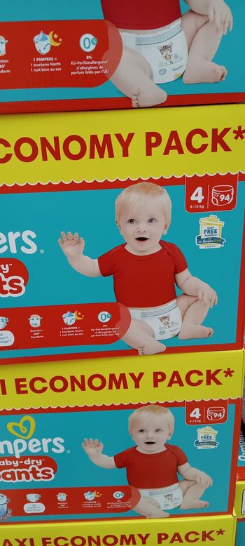 2 paquet de Couche culotte Pampers taille 4