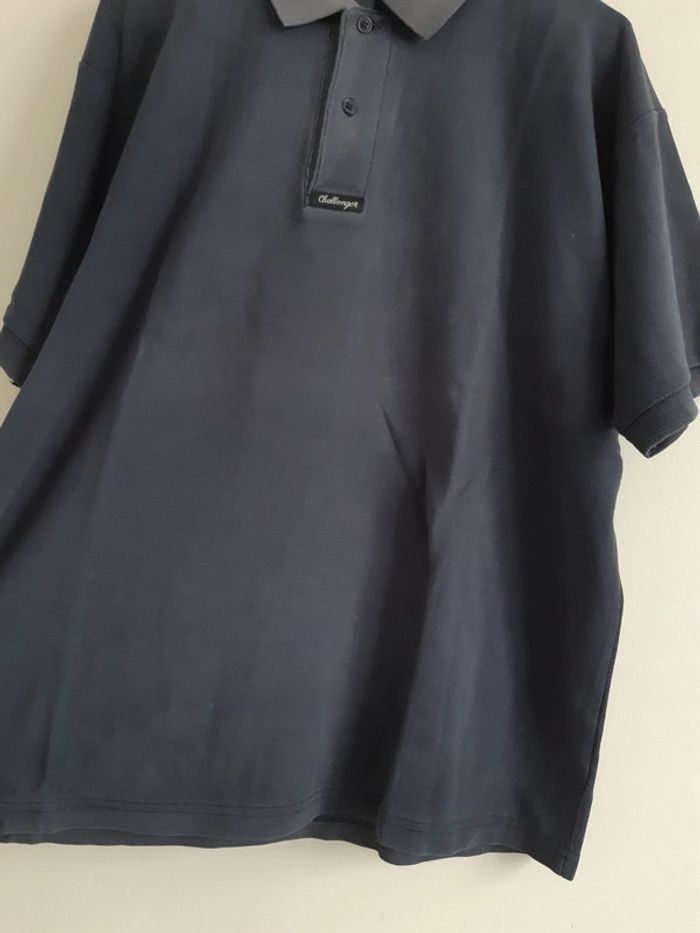 Polo vintage bleu marine Challenger XL - photo numéro 4