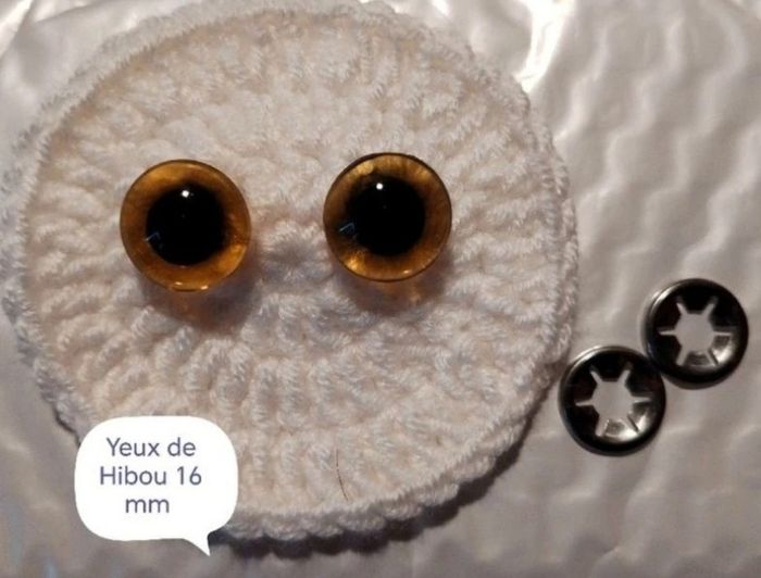 Paire Yeux de sécurité Hibou 16 mm - photo numéro 2