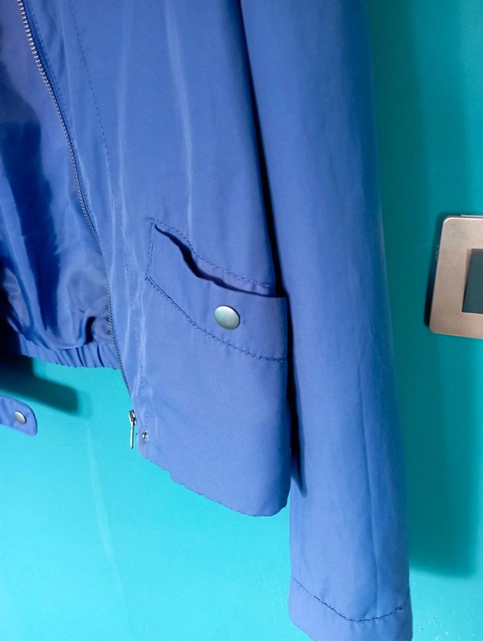 Blouson d'été bleu roi - photo numéro 3