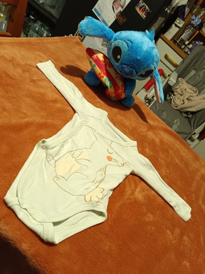 🌸 Body bébé fille – Tex Baby vert à motif 🌸 - photo numéro 3