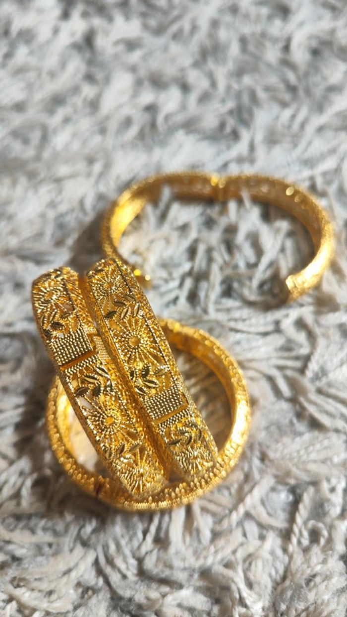 Bracelet doré acier inoxydable - photo numéro 5