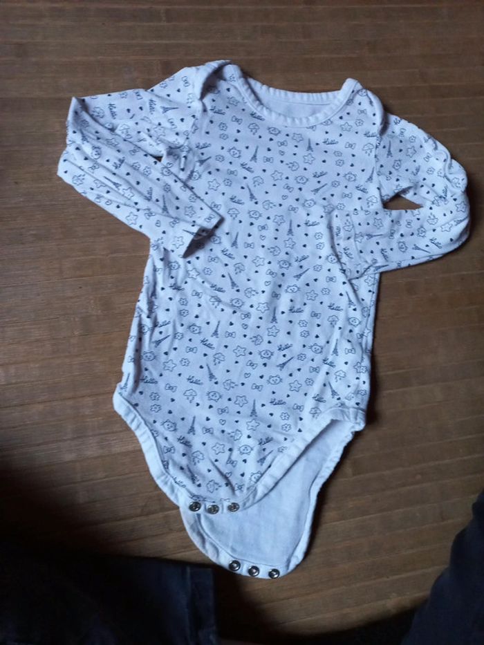 Lot 2bodys coton 12 a 18 mois - photo numéro 5
