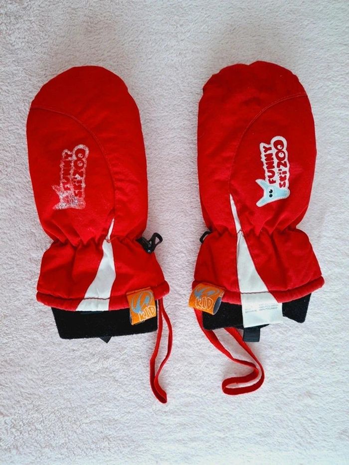 Moufles de ski rouge 6 ans Go Sport