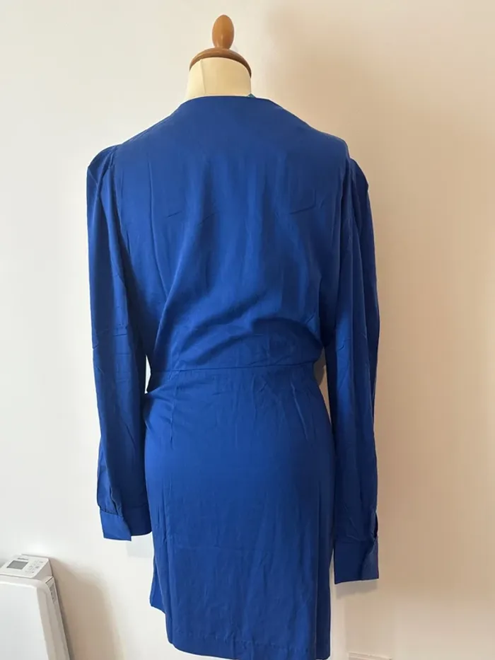 Robe portefeuille bleu roi La Redoute - Taille 42 - Neuve avec étiquette - photo numéro 3