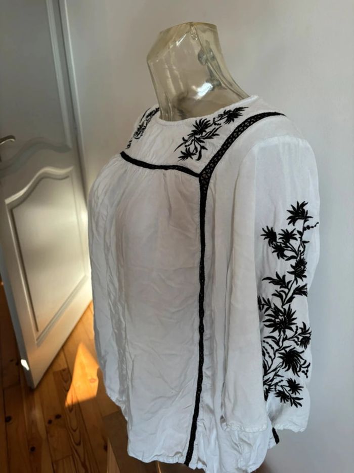 Blouse grain de malice 42 blanc et noir - photo numéro 7