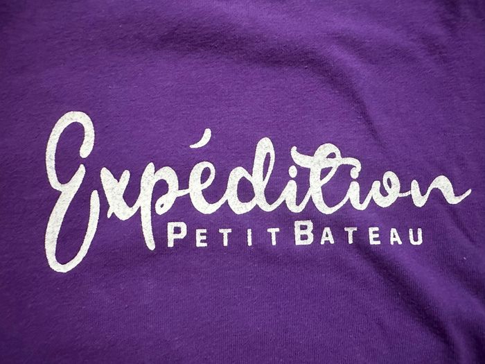 T-shirt petit bateau 4 ans violet - photo numéro 3