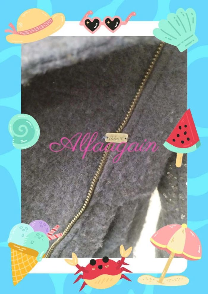 Manteau IKKS sequins bleu 6ans - photo numéro 5