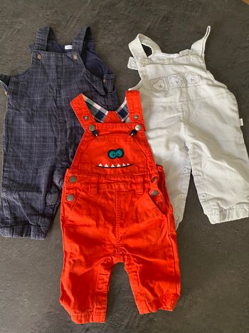 Lot de 3 salopettes