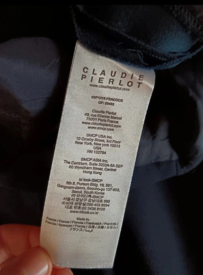 Pantalon carotte bleu marine Claudie Pierlot - photo numéro 7