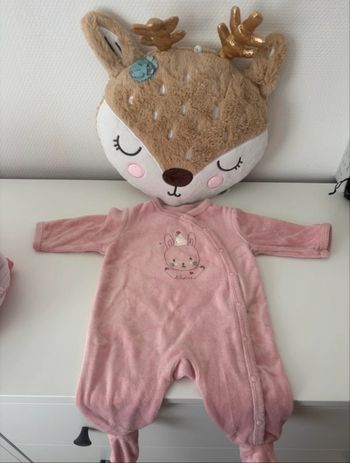 Lot pyjama velour taille 3 mois