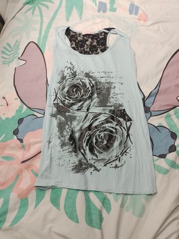 Tee-shirt bleu et noir 12ans
