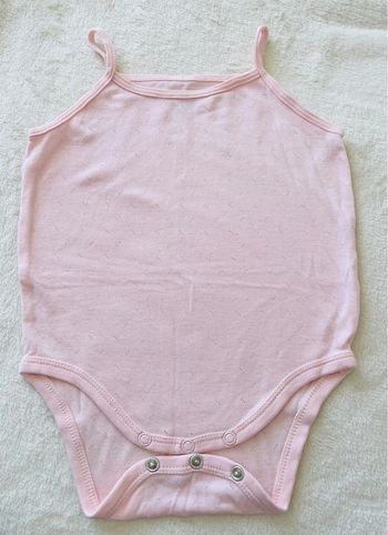 Body / Bodie débardeur rose Obaibi 12mois 74cm