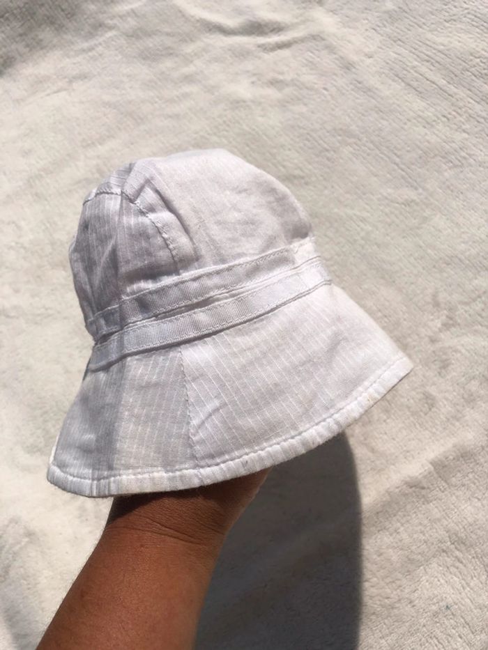 Bob chapeau soleil blanc 45 cm - photo numéro 6