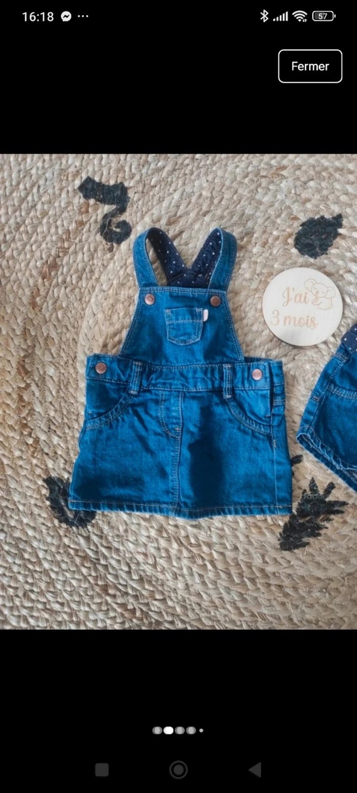Salopette+ short 3 mois - photo numéro 2