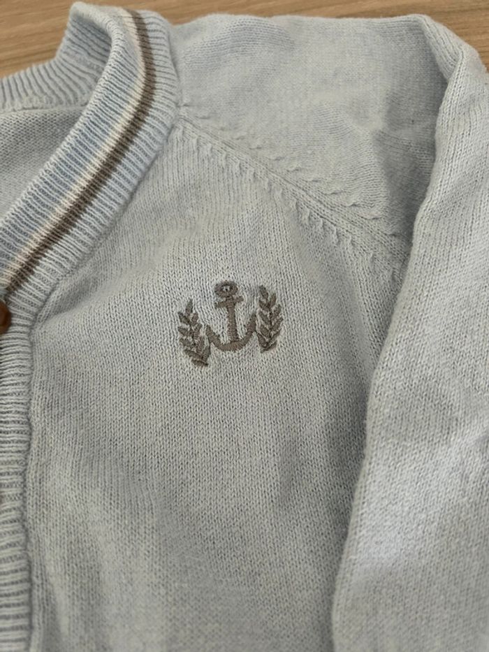 🧥 Cardigan bleu Vertbaudet 🧥 - photo numéro 4