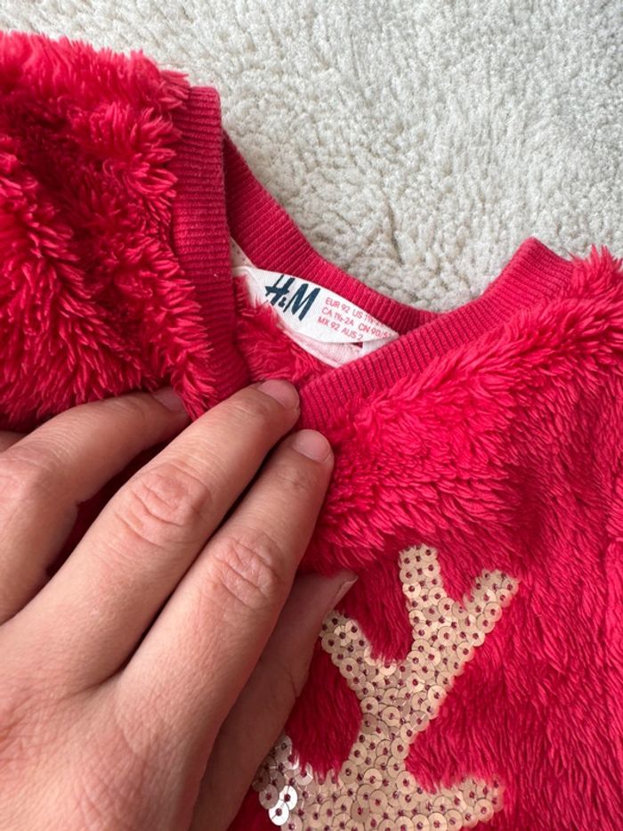 👚Lot 4 pulls chaud - bébé fille - 24 mois - très bon état -h&m et autres - photo numéro 6
