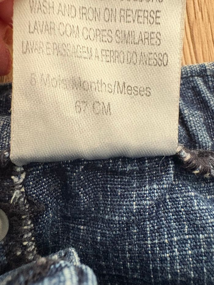 Pantalon jean brodé baby wapi taille 6 mois 67 cm - photo numéro 5