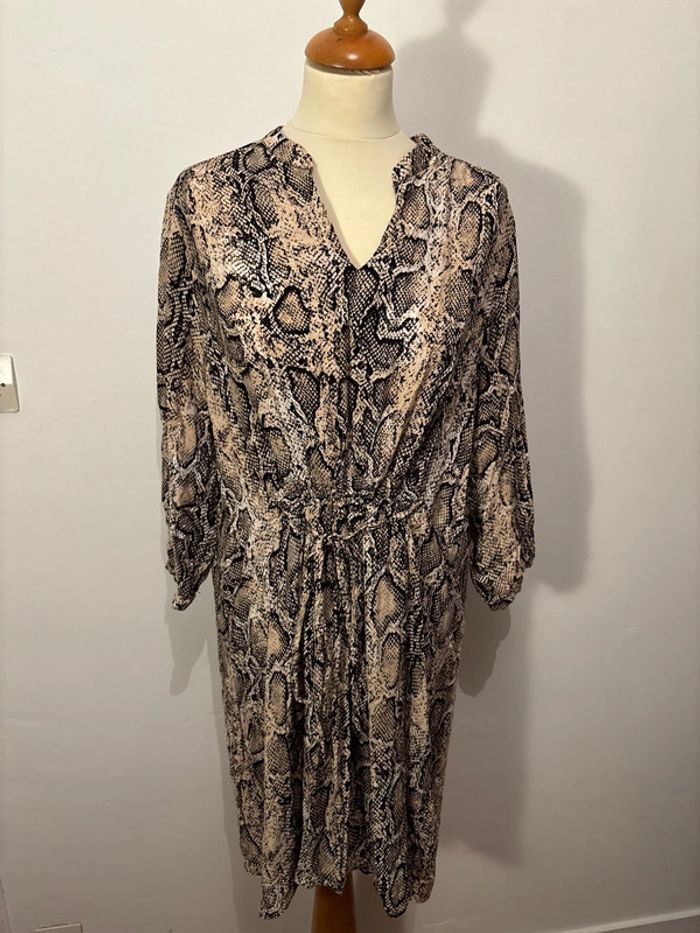 Robe fit & flare manche 3/4 femme taille 48 Yessica C&A