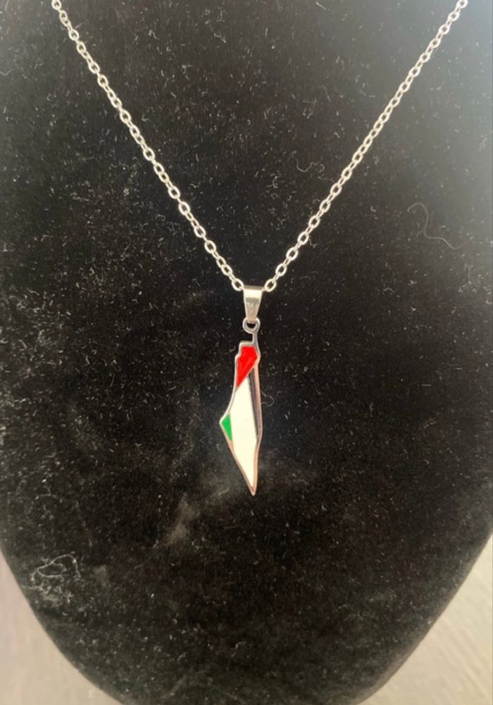 Collier palestine en acier inoxydable 🥰 - photo numéro 1