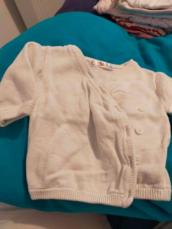 Gilet blanc naissance