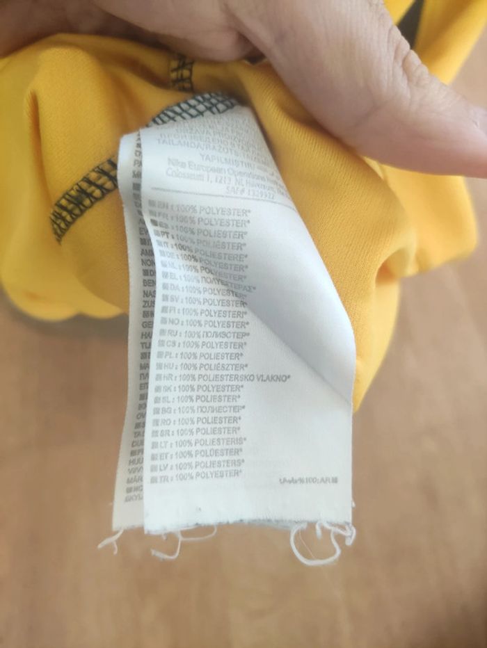 Maillot PSG 2017 taille M jaune nike - photo numéro 6