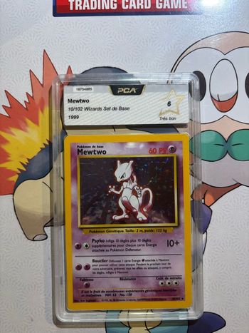 Cartes Mewtwo 1995/96/99 wizard de base PCA 6