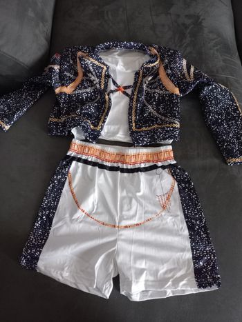 Deguisement 3 pièces veste short haut kpop k pop demon hunters hunter 9/10 ans