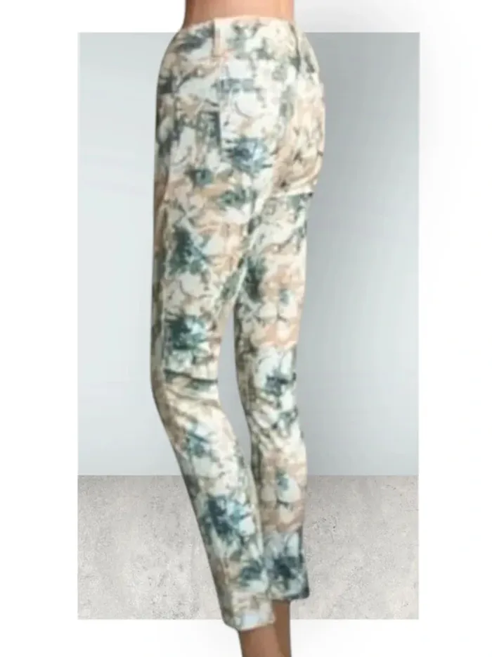 Jean ajusté imprimé ,Toxic3 ,coupe slim crop ,taille mi-haute ,stretch - photo numéro 3
