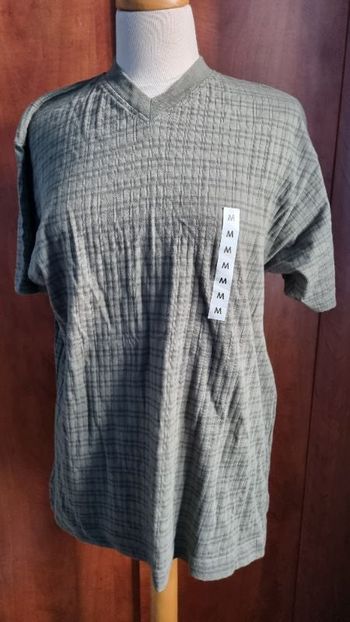 T-shirt à rayures kaki taille M