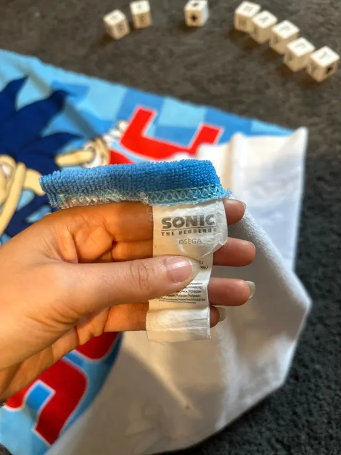 Grande serviette de bain ou piscine Sonic officielle - photo numéro 2