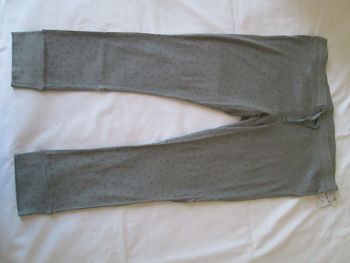 Pantalon de nuit côtelé gris clair 