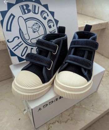 Baskets chaussures scratch velours côtelé garçon neuves