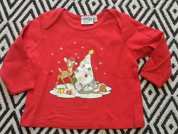 Tee shirt manches longues bambi 6 mois Disneyland