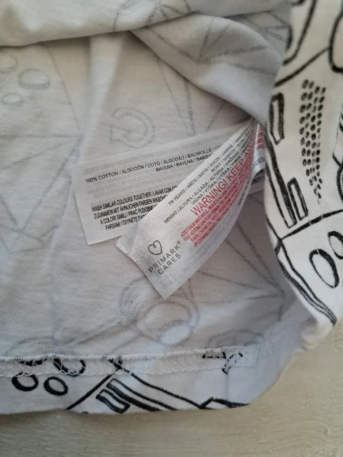 Lot de 2 T-shirts - Primark - Taille 128cm - Coton - photo numéro 5