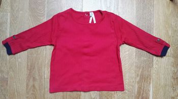 Haut rouge 9mois
