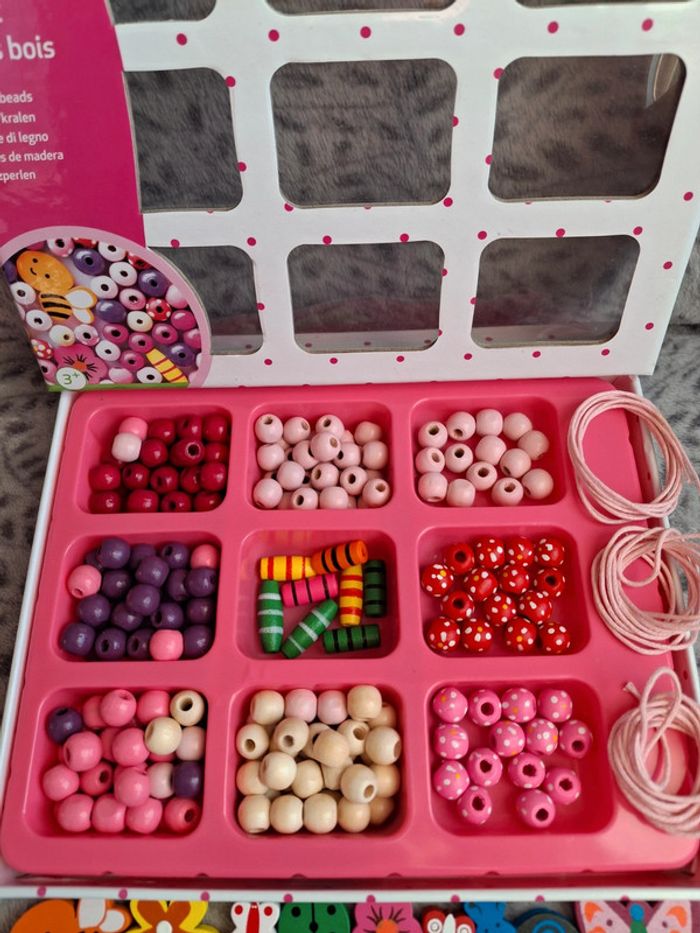 Coffret perles en bois - photo numéro 2