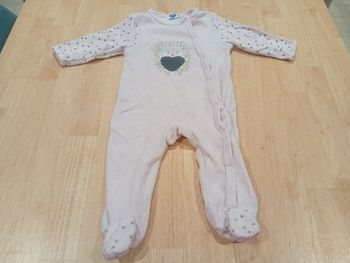 Pyjama Hiver Mots D'Enfants Fille 9 Mois 