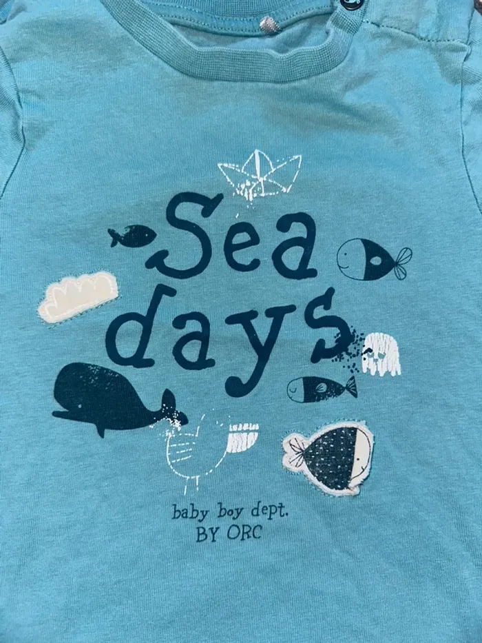 T-shirt manche courte sea 24 mois 86 cm - photo numéro 3